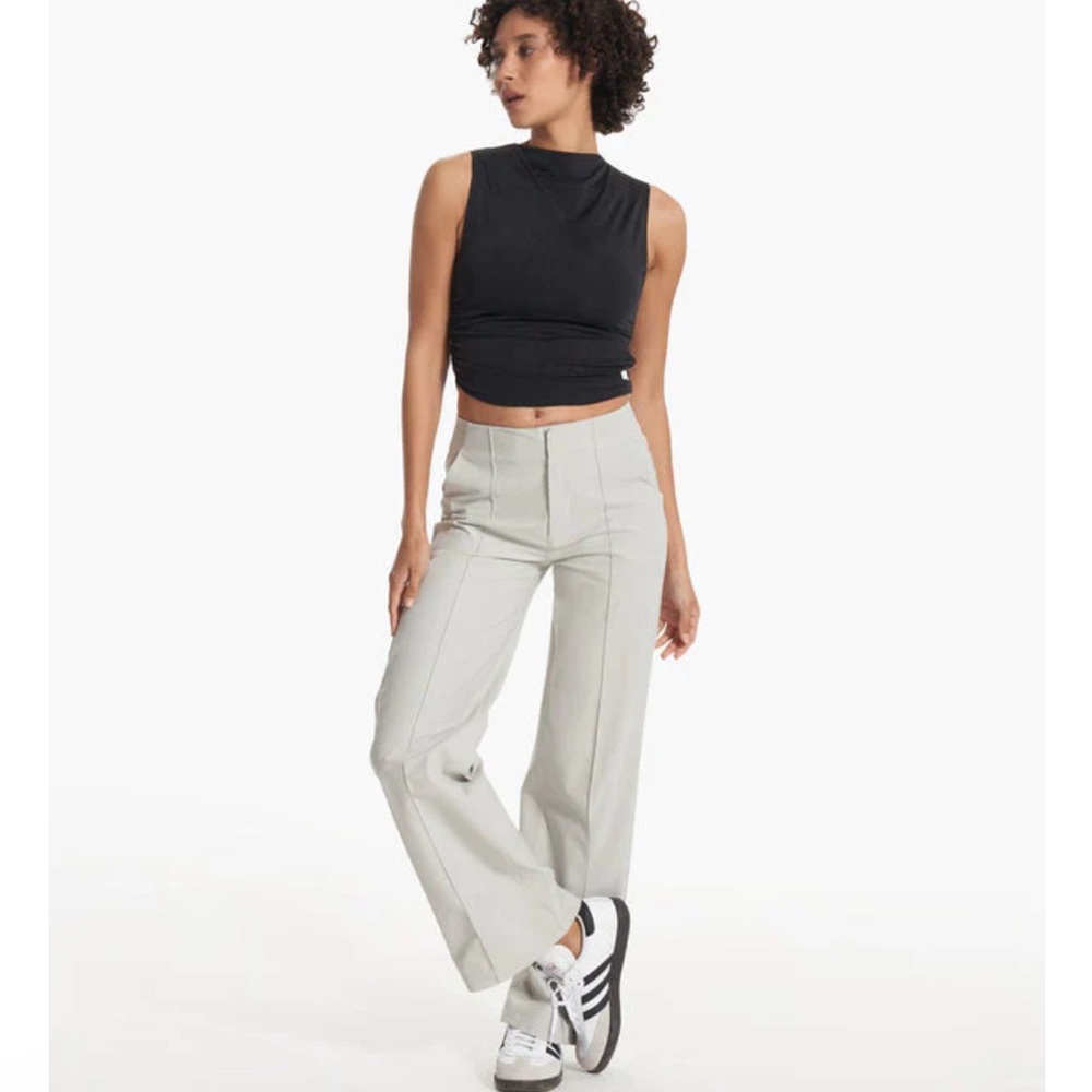 Grey Wide-Leg Pants